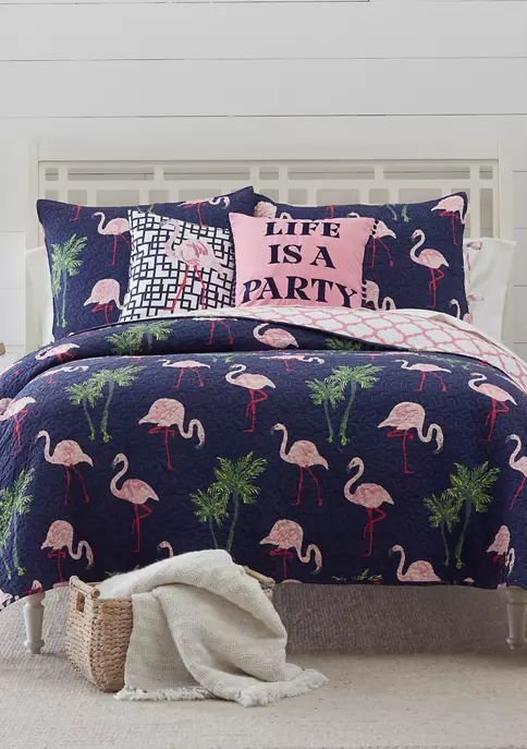 Mimi Flamingo Full/Queen Quilt | Belk