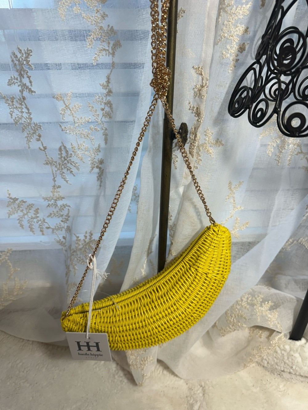 Haute hippie banana wicker crossbody bag | Poshmark