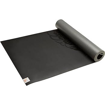Gaiam Dry-Grip Yoga Mat - 5mm Thick Non-Slip Exercise & Fitness Mat for Standard or Hot Yoga, Pil... | Amazon (US)