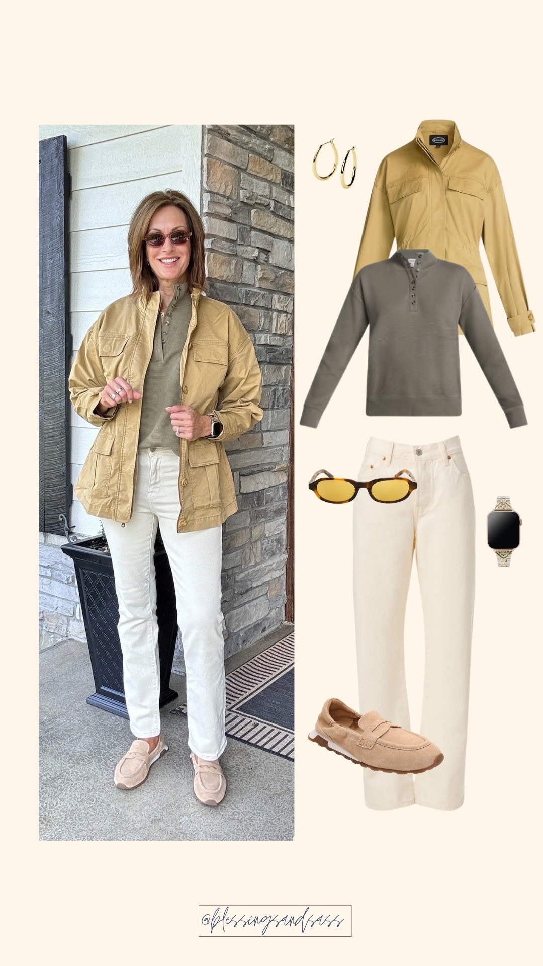 A simple outfit that still feels put together! 🤍

Waffle knit - large Ecru straight leg jeans - 28 Floral Jacquard jacket- medium Hooded jacket - medium Cargo jacket - medium Fall styles

#LTKootd #LTKSeasonal