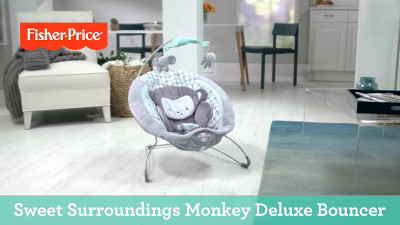 Fisher-Price Sweet Surroundings Monkey Deluxe Bouncer | Target