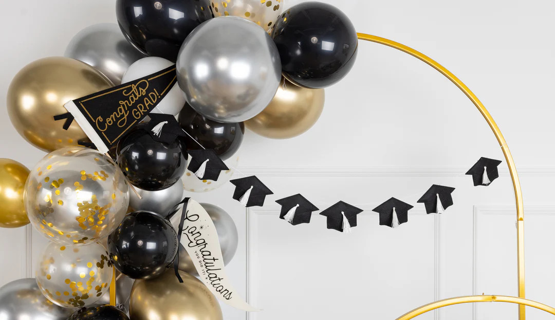 Congrats Grad Felt Pennant Banner | My Mind's Eye