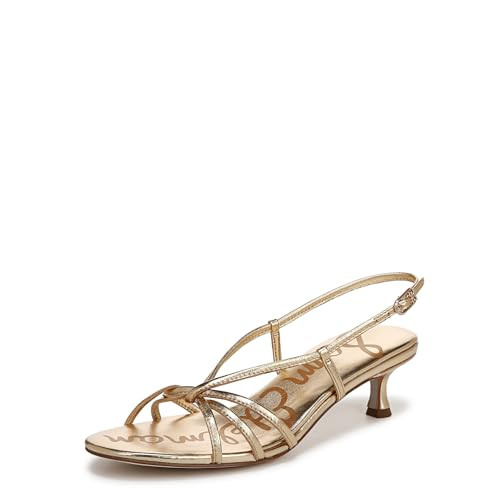 Sam Edelman Women's Cressa Heeled Sandal, Amber Gold, 5.5 | Amazon (US)