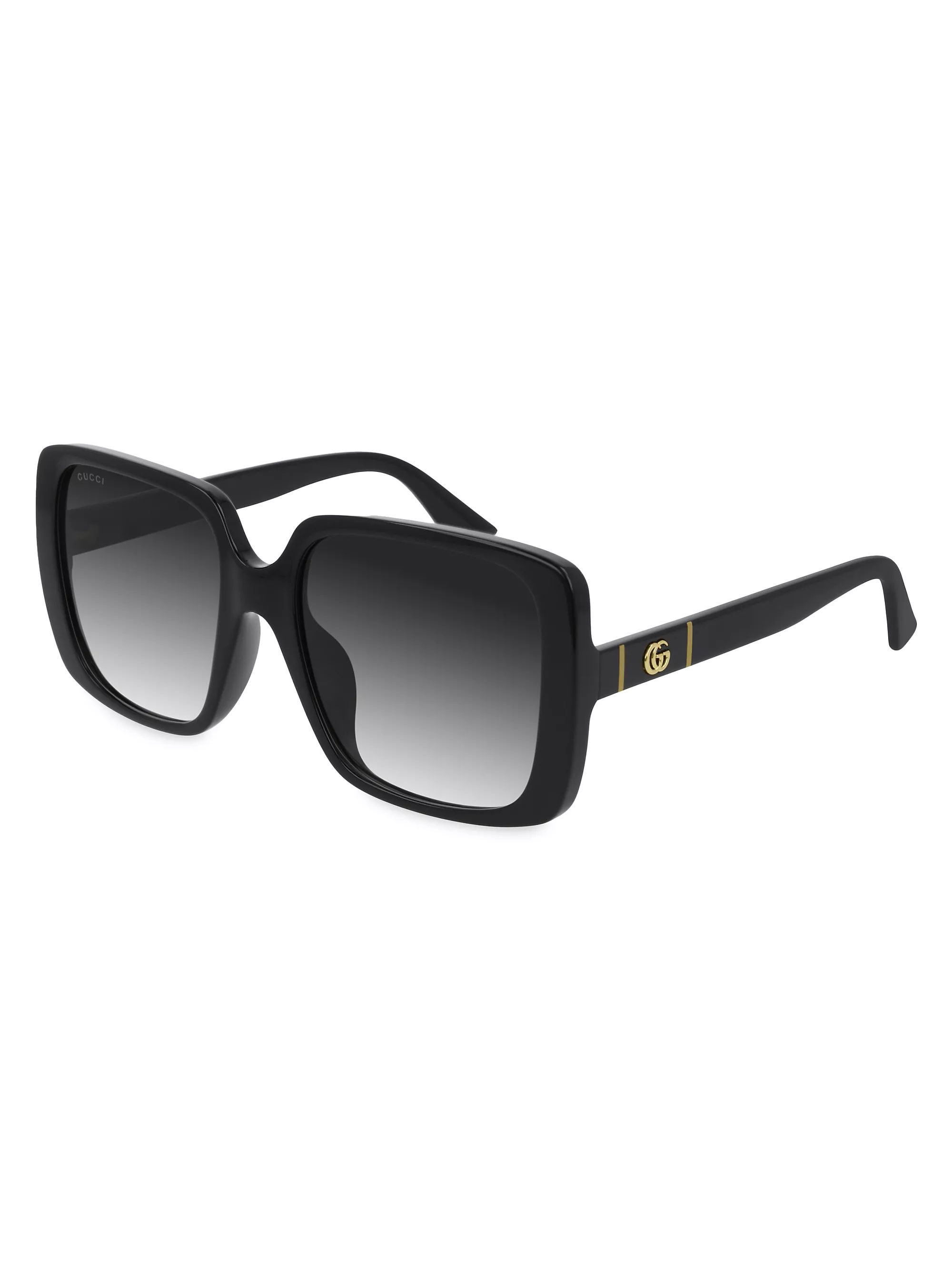 Shop Gucci Gucci Lines 56MM Rectangular Sunglasses | Saks Fifth Avenue | Saks Fifth Avenue