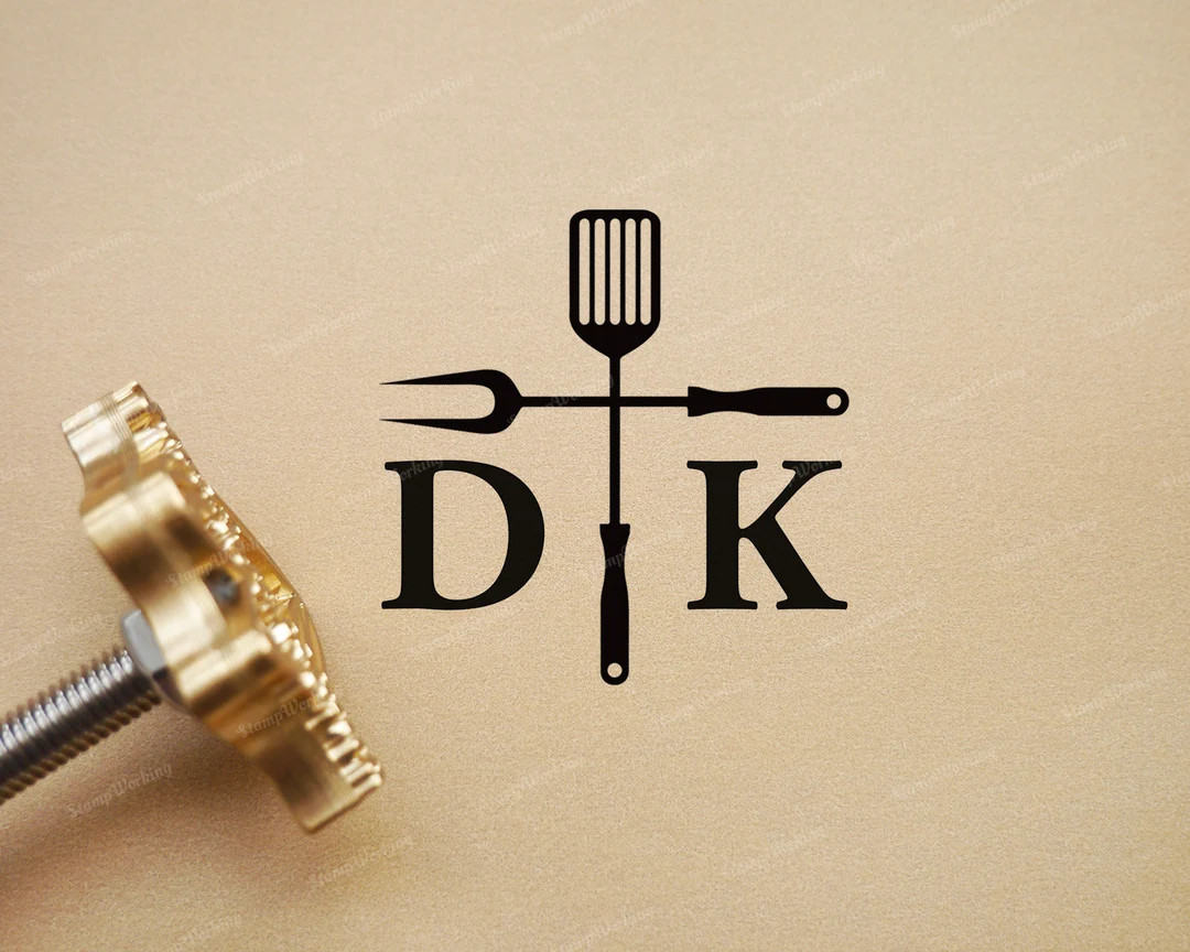 Personalized BBQ Branding Iron Stamp - Grill Branding Iron Stamp - Fork and Spatula Branding Stam... | Etsy (Global)