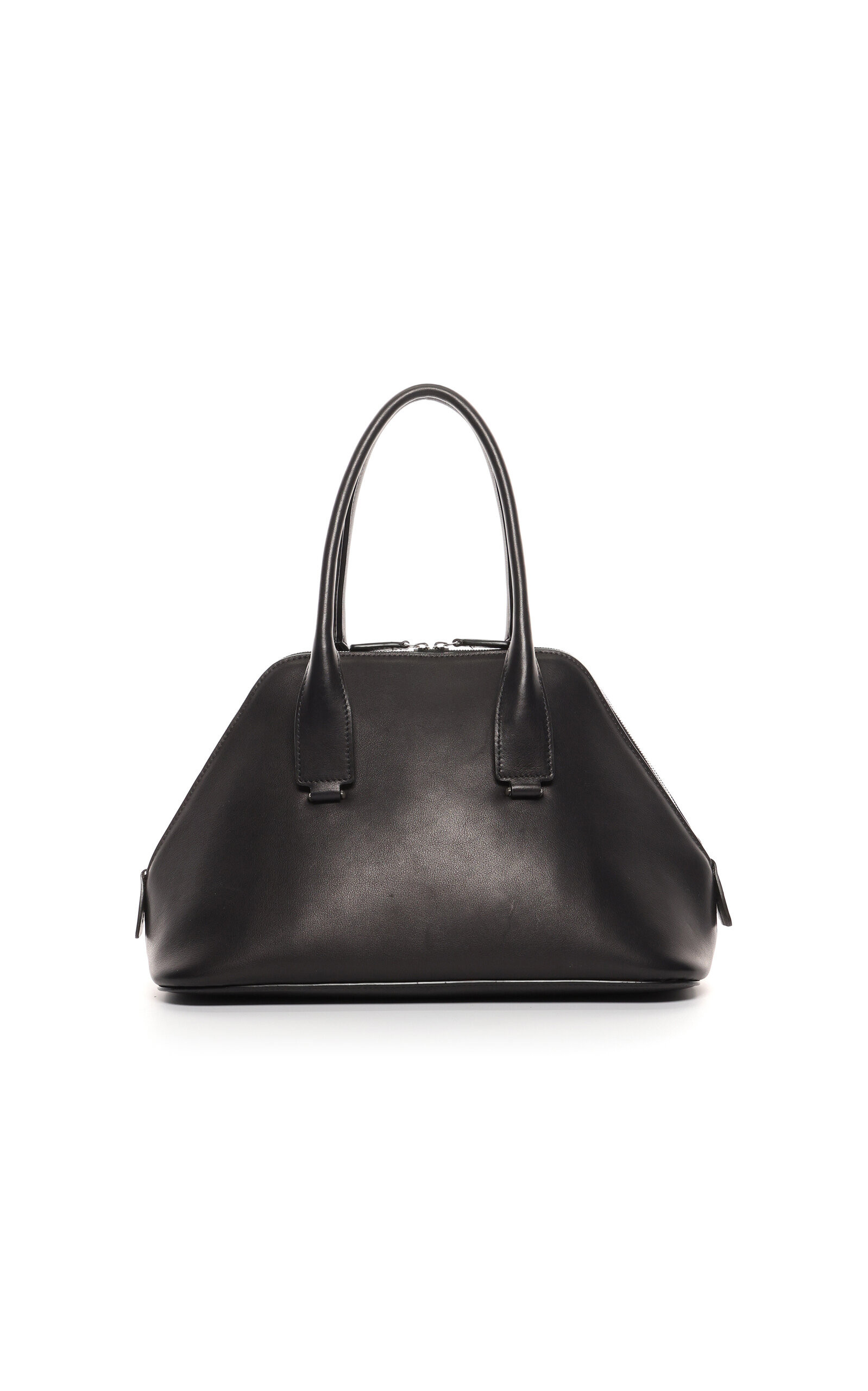 The Row - Medium Devon Leather Bag - Black - OS - Moda Operandi | Moda Operandi (Global)