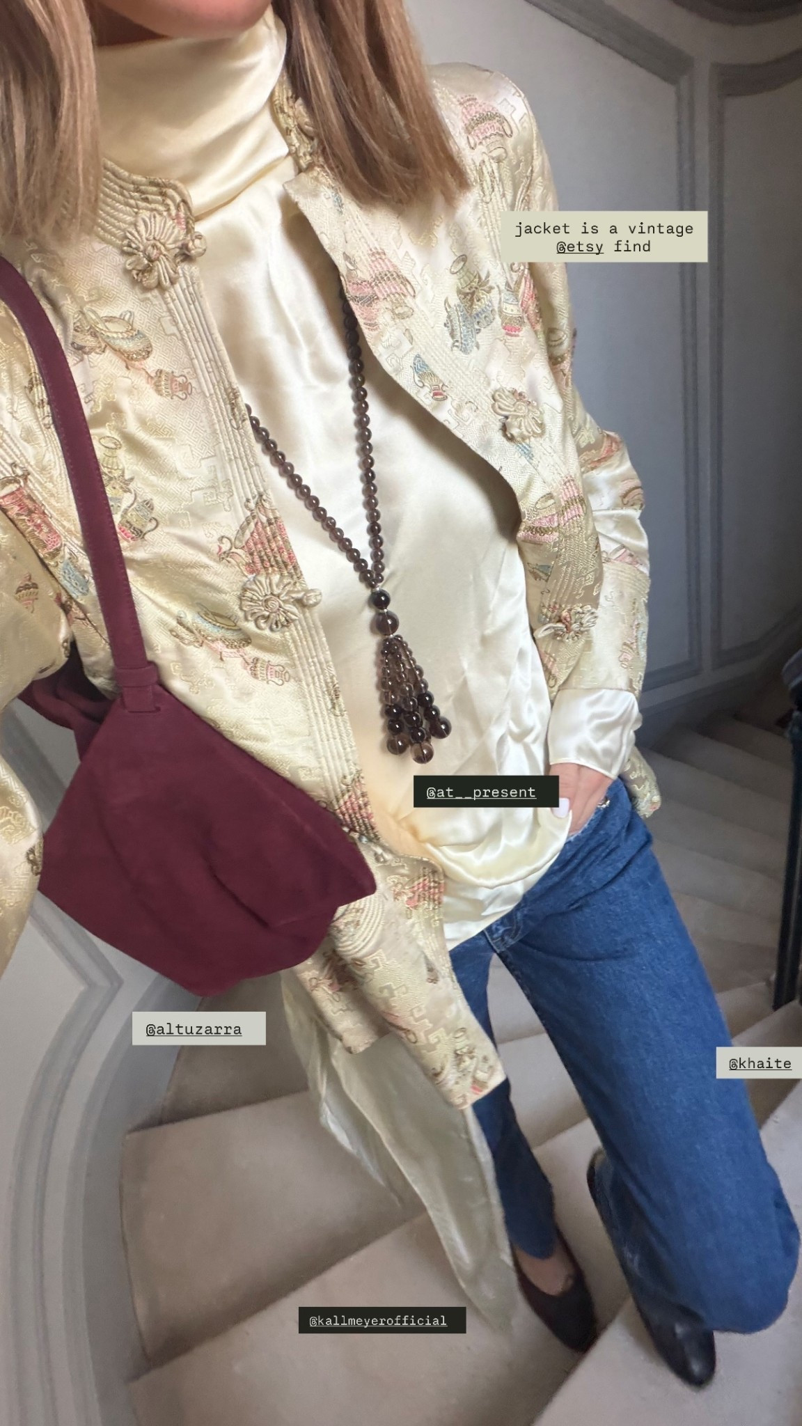 jacket is a vintage @etsy find  @altuzarra  @kallmeyerofficial  @at__present  @khaite