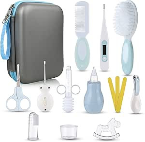 Lictin Baby Health Care Kit - Baby Grooming Kit Newborn Baby Care Accessories, 15PCS Safety Cutte... | Amazon (UK)