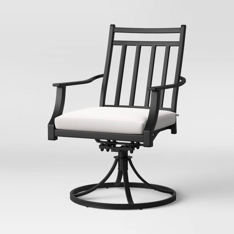 Fairmont 2pk Metal Patio Swivel Rocking Dining Chair - Threshold™ | Target