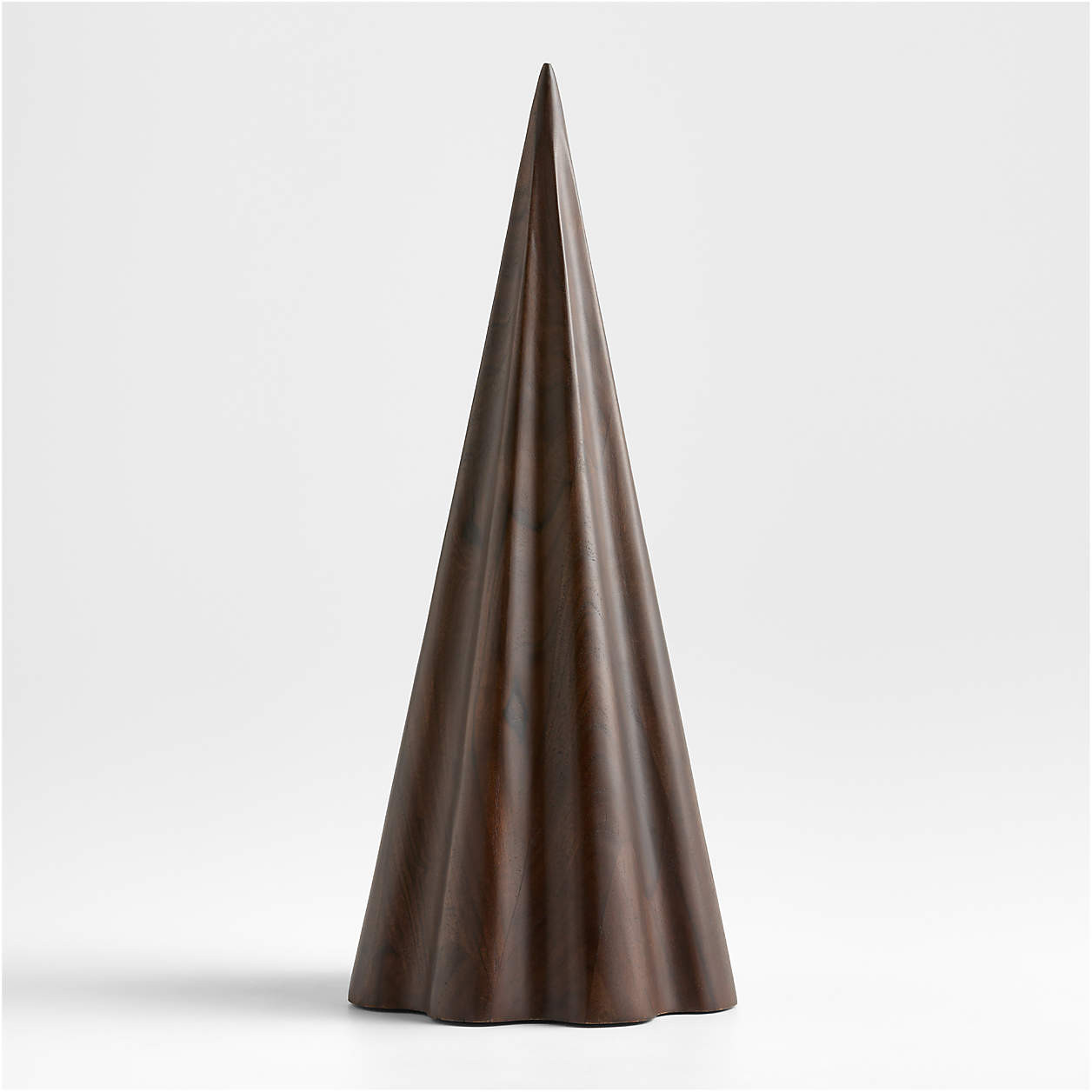 Madeira Walnut Wood Decorative Turned Tree Large 19" + Reviews | Crate & Barrel | Crate & Barrel