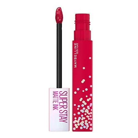MAYBELLINE New York Super Stay Matte Ink Liquid Lipstick Transfer-Proof Long-Lasting Limited-Edition Birthday-Cake-Scented Shades Life of the Party 0.17 Fl Oz | Walmart (US)