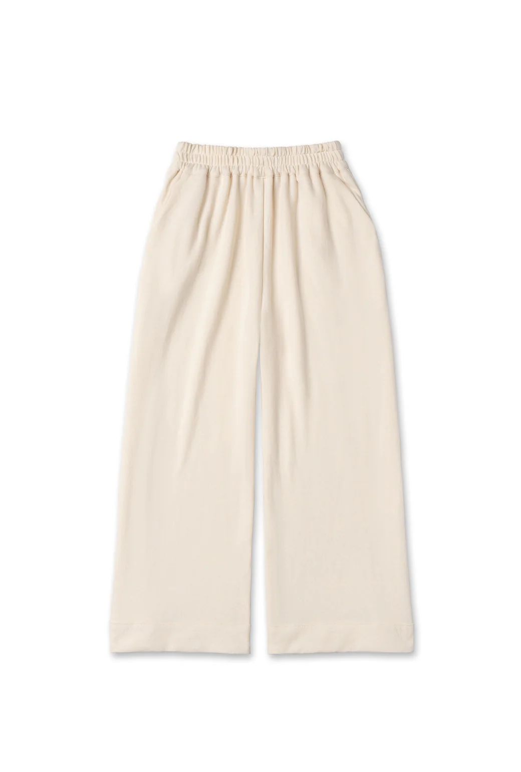 Wide Leg Cropped Trouser - Ivory | Shop BURU