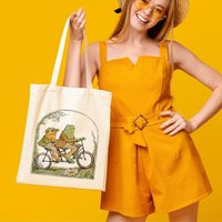 Frog & Toad Cotton Canvas Tote Bag, Cottagecore Bags, Vintage Classic Book Gifts, Shoulder Gift For Friend | Etsy (US)