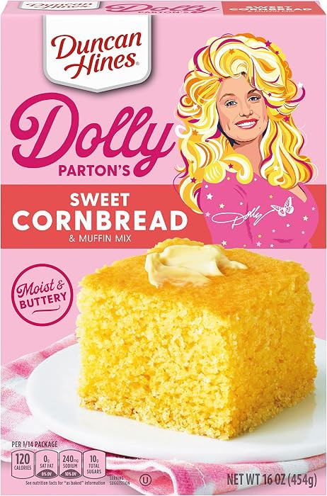 Duncan Hines Dolly Parton's Sweet Cornbread & Muffin Mix, 16 oz. | Amazon (US)
