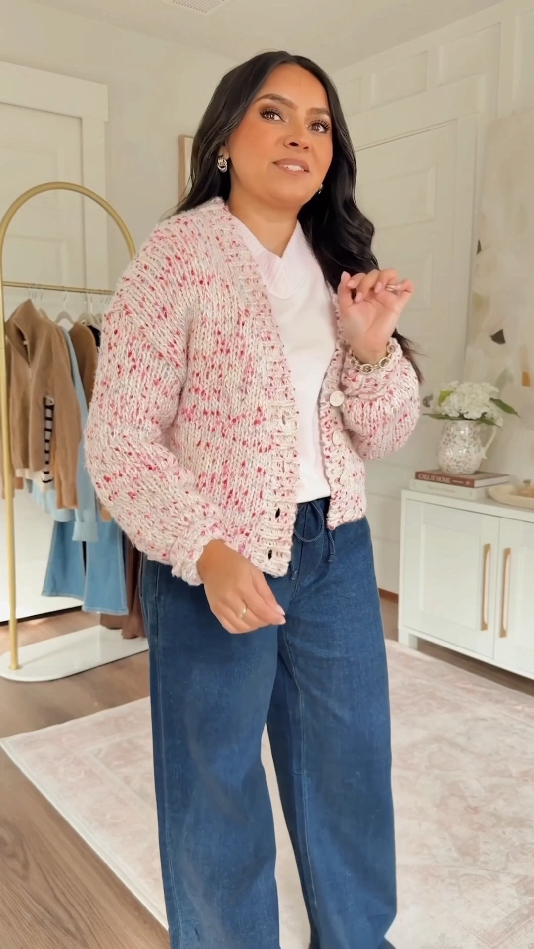 Pink petal sweater size xs TTS
Pink confetti cardigan size xs TTS
Dark wash tie waist jeans size xs TTS
Sneakers size 6 TTS


#LTKFindsUnder50 #LTKSaleAlert #LTKPetite