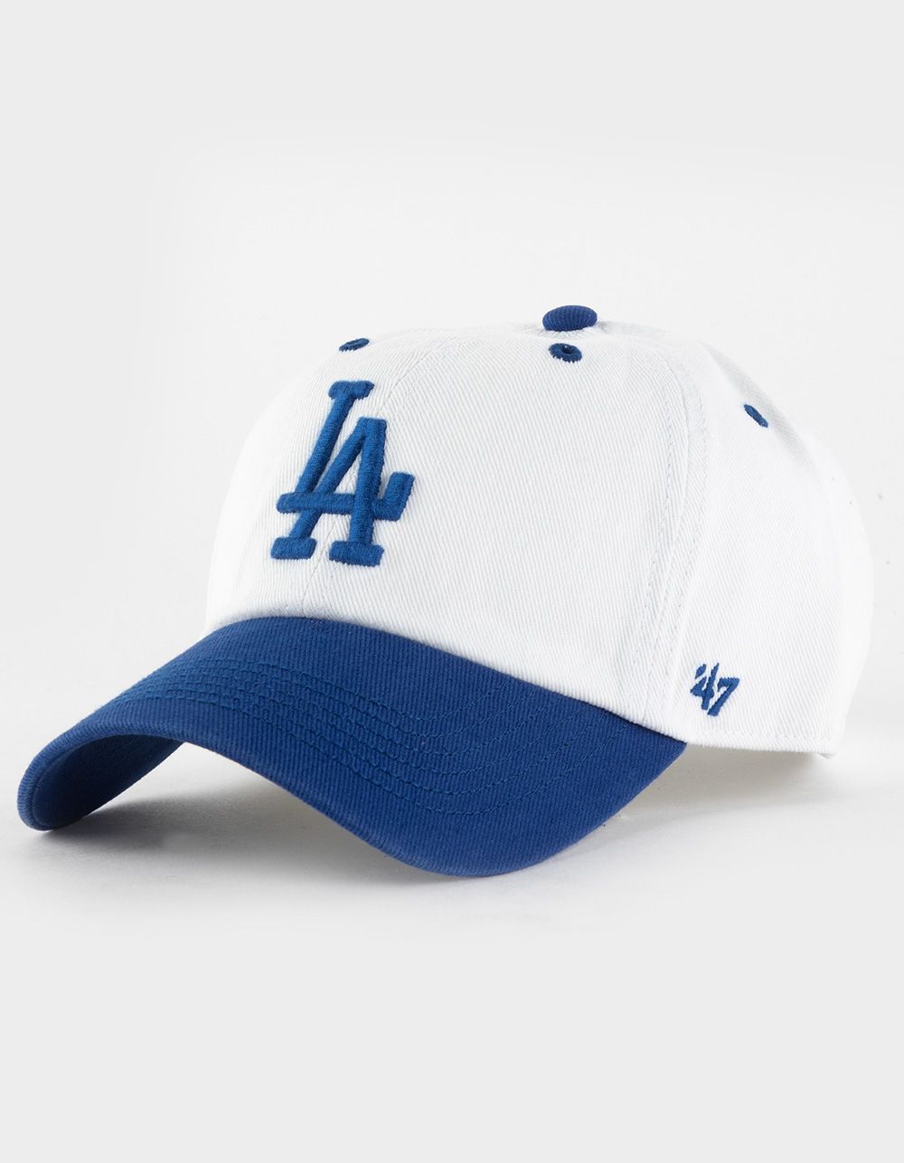 47 BRAND Los Angeles Dodgers Cooperstown Double Header Diamond '47 Clean Up Strapback Hat | Tillys