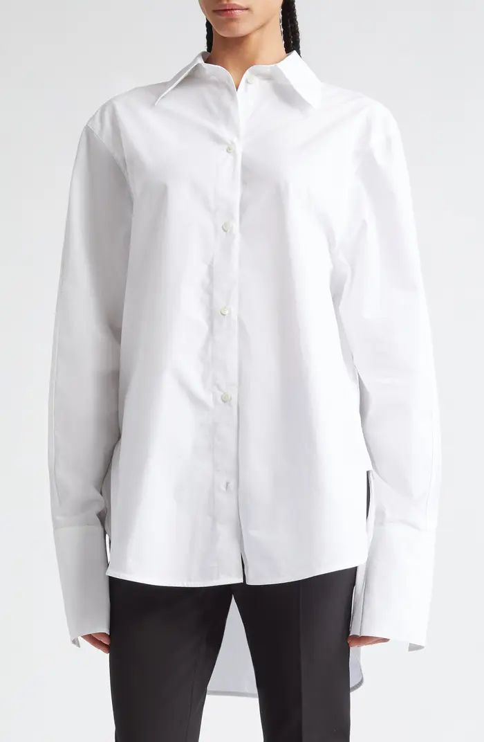 TOTEME Double Length Cuff Button-Up Shirt | Nordstrom | Nordstrom