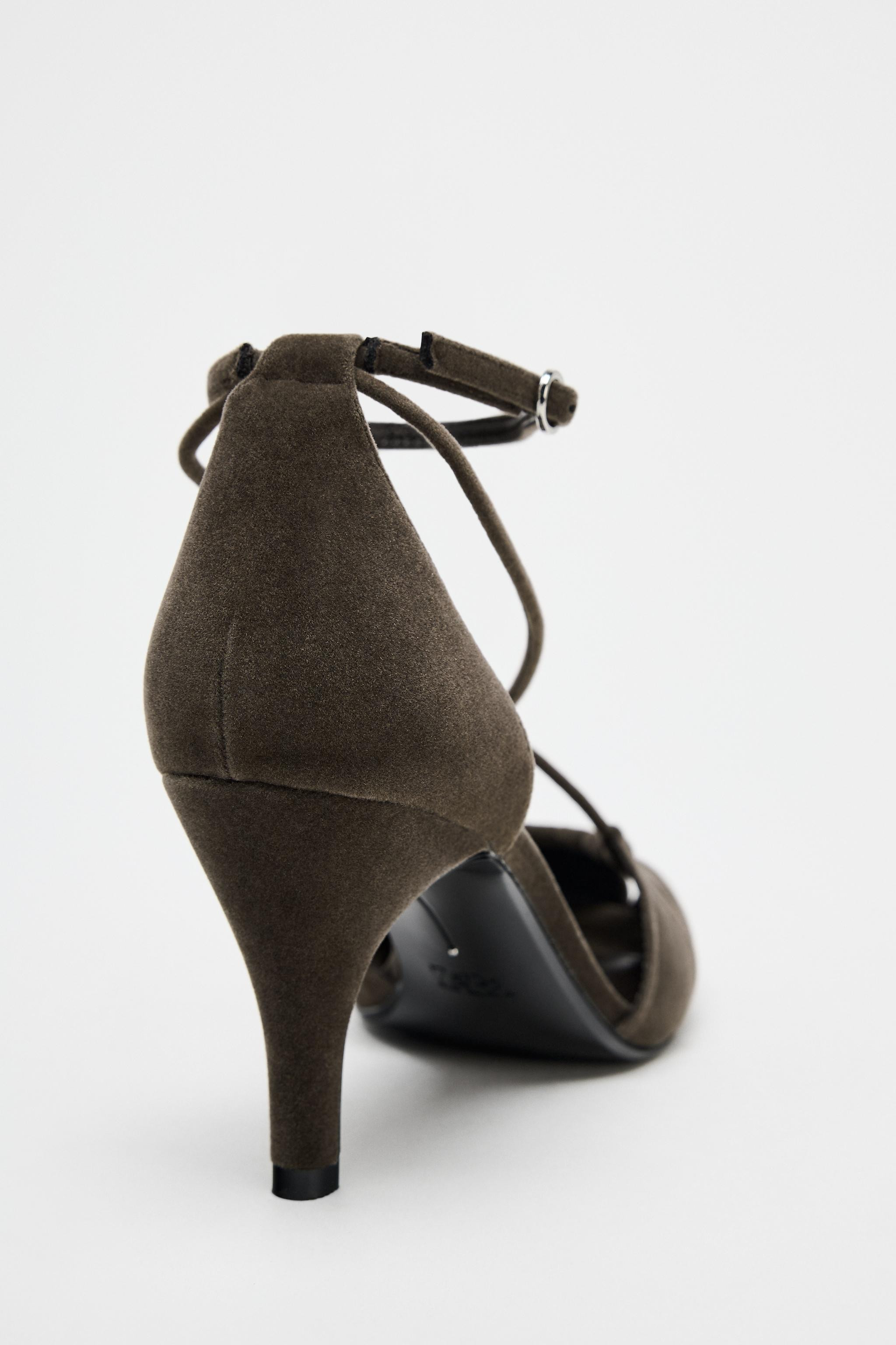 VELVET LOOK RUCHED SHOES | Zara US