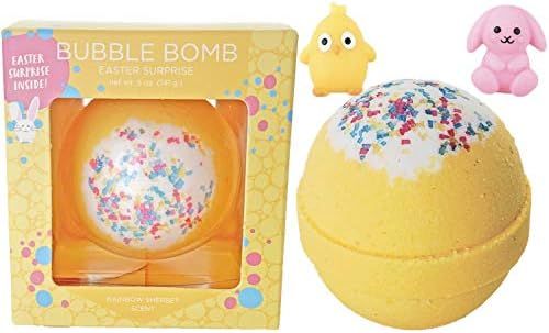Easter Bubble Bath Bomb for Kids with Surprise Easter Squishy Toy Inside by Two Sisters. Large 99% N | Amazon (US)