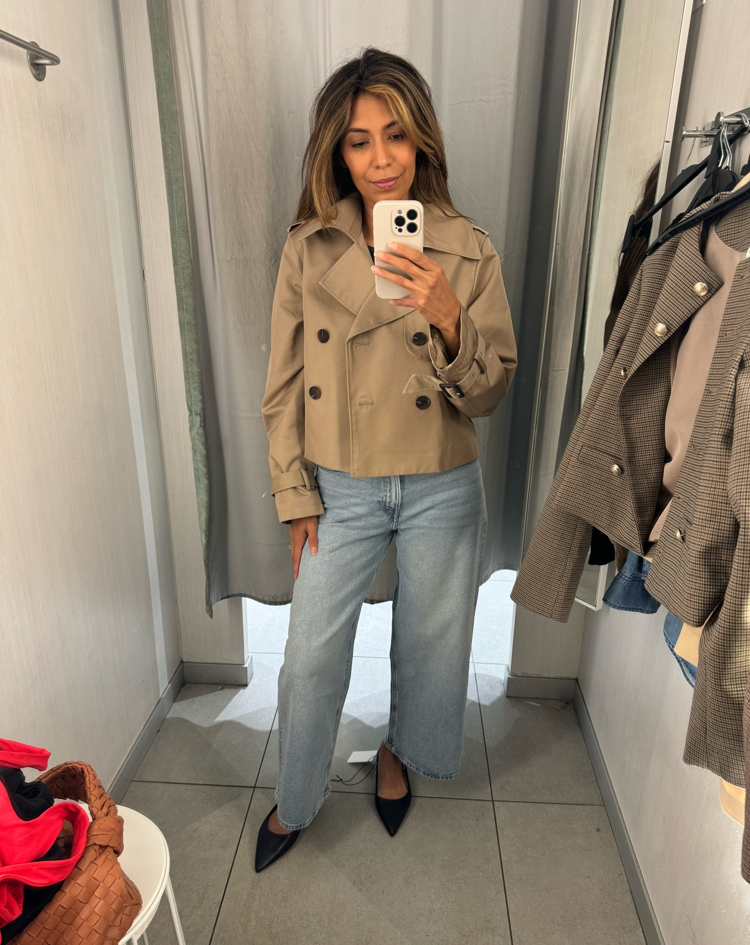 This trench coat is lined and is soft. 
Wearing size XS

#LTKOver40 #LTKSeasonal #LTKStyleTip