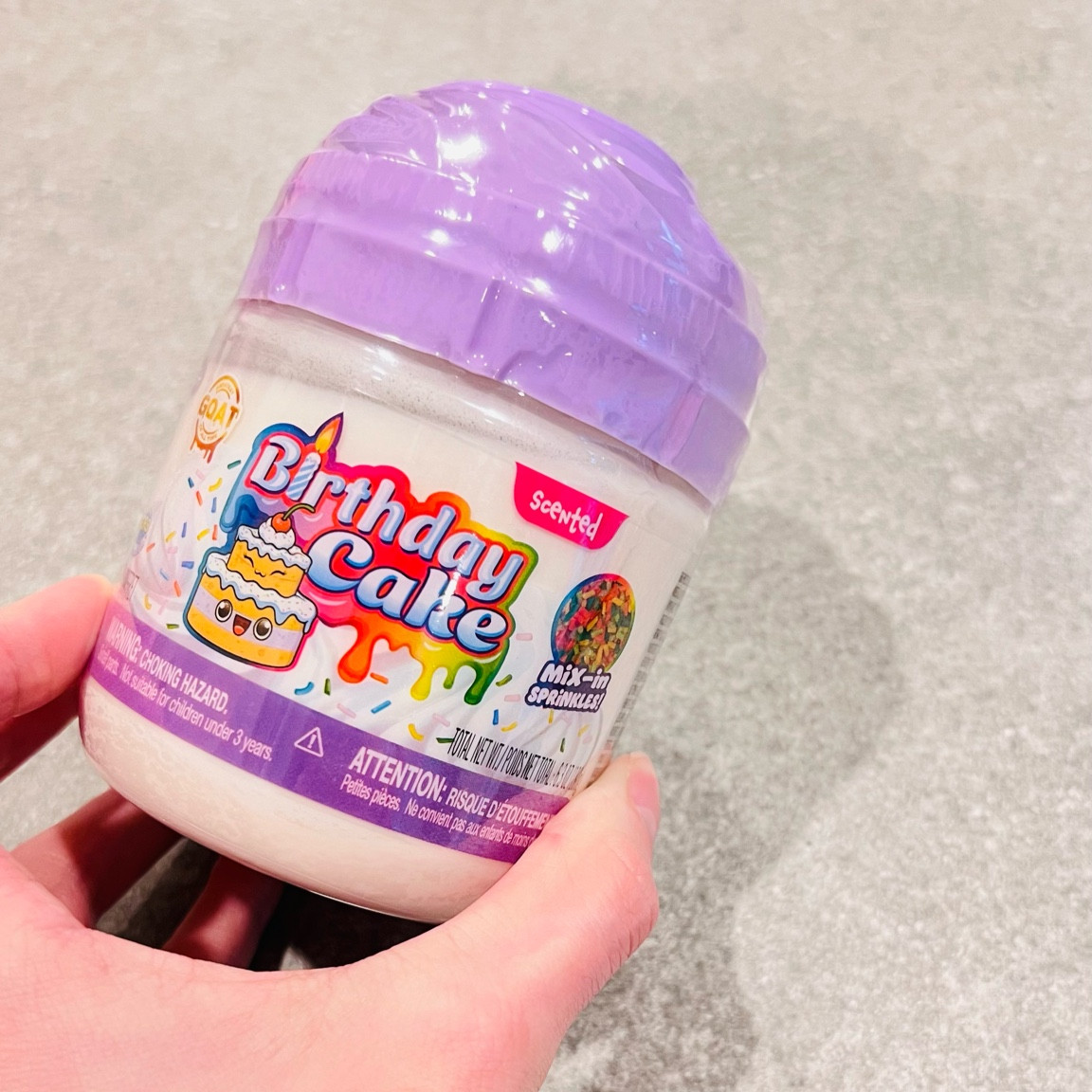 Birthday cake slime with sprinkles!!!! Smells so good too! 

#LTKGiftGuide #LTKHoliday #LTKkids