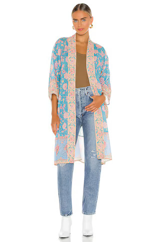 Spell Love Story Midi Robe in Sky Blue from Revolve.com | Revolve Clothing (Global)