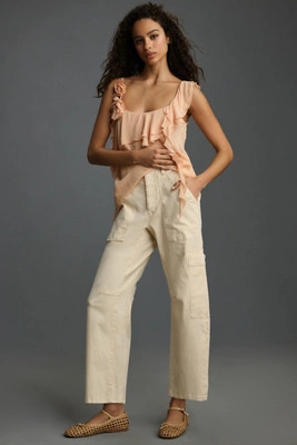 Pilcro Millie Low-Slung Barrel Pants | Anthropologie (US)