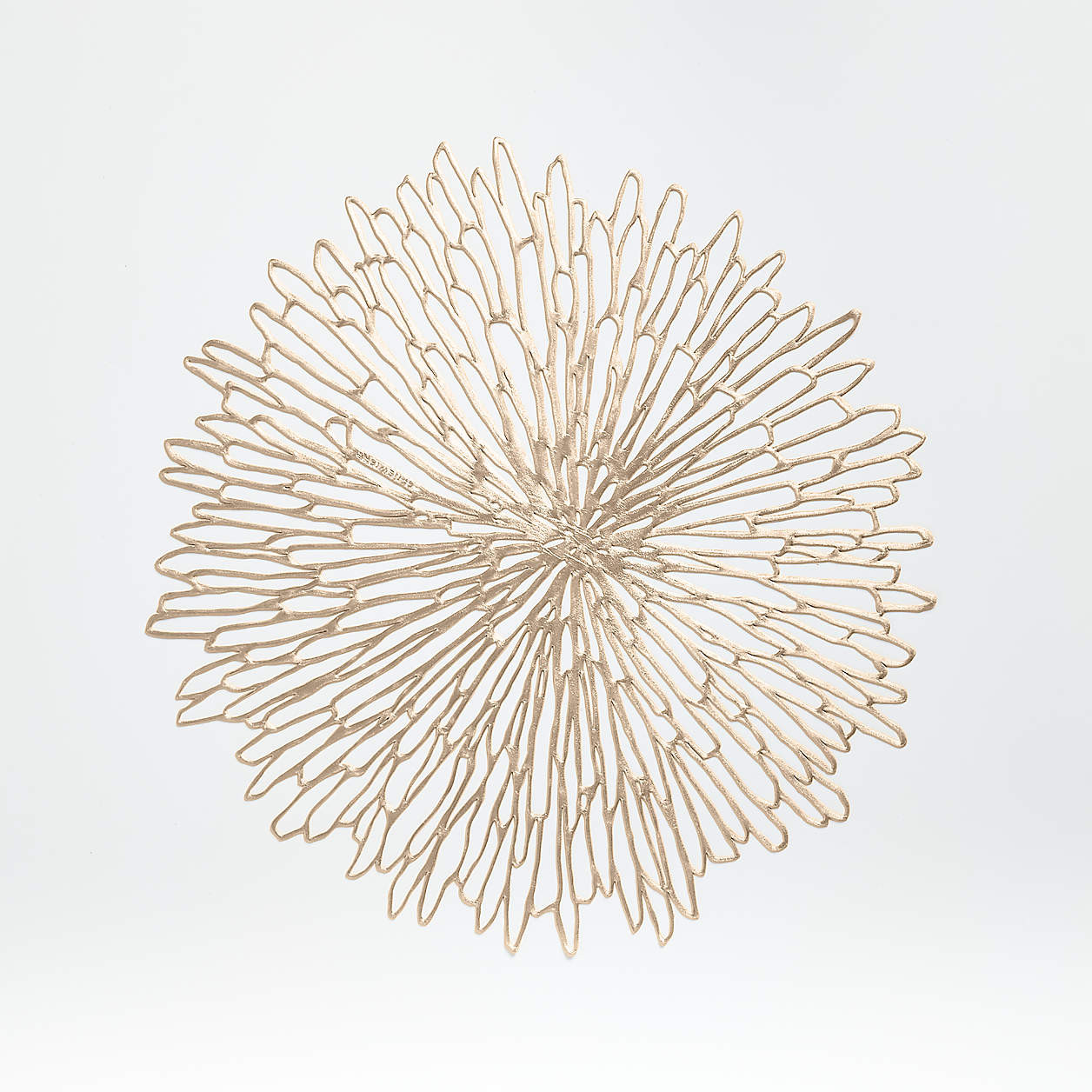 Chilewich Bloom Champagne Gilded Vinyl Placemat + Reviews | Crate & Barrel | Crate & Barrel