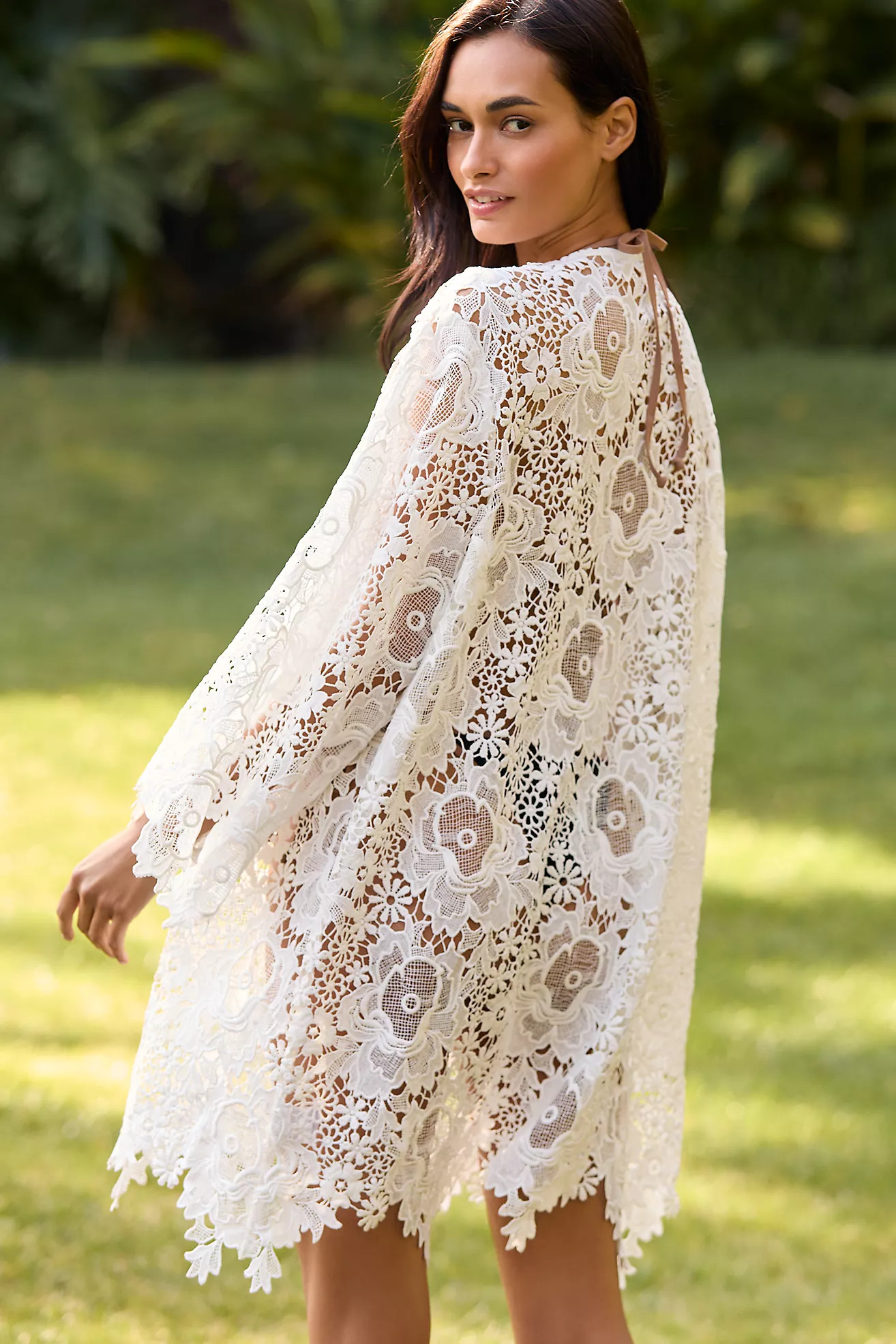 By Anthropologie Relaxed Sheer Cutwork Tunic | Anthropologie (US)