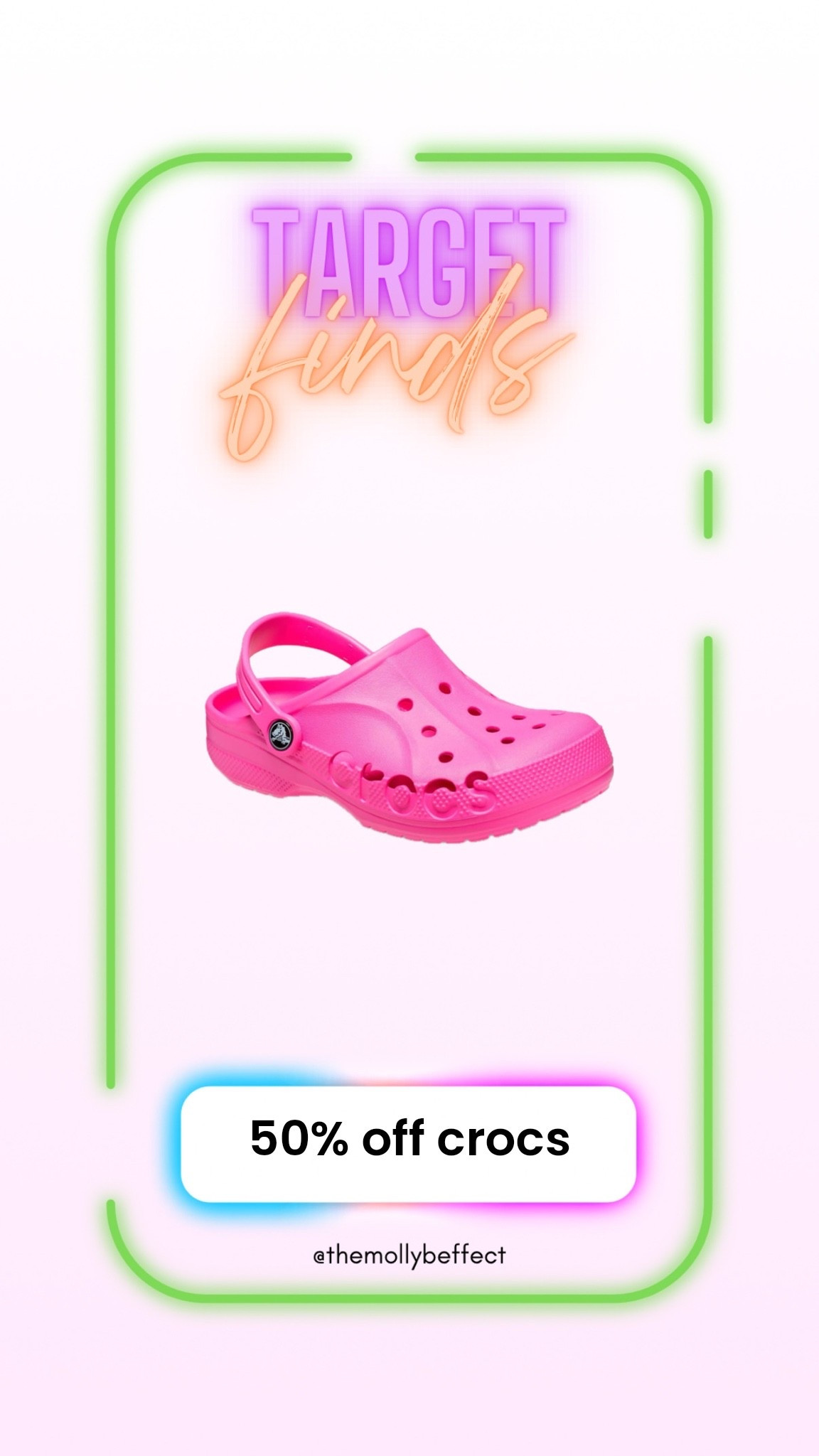 50% off crocs!!!

#LTKmomlife #LTKSaleAlert #LTKootd
