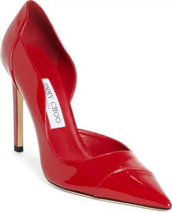 Jimmy Choo Brigitte Pointed Toe Half d'Orsay Pump (Women) | Nordstrom | Nordstrom