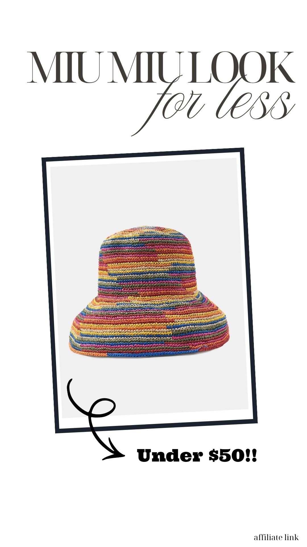 Love this summer hat!!! Miu Miu look for less

#LTKsummer #LTKcanada #LTKgiftguide