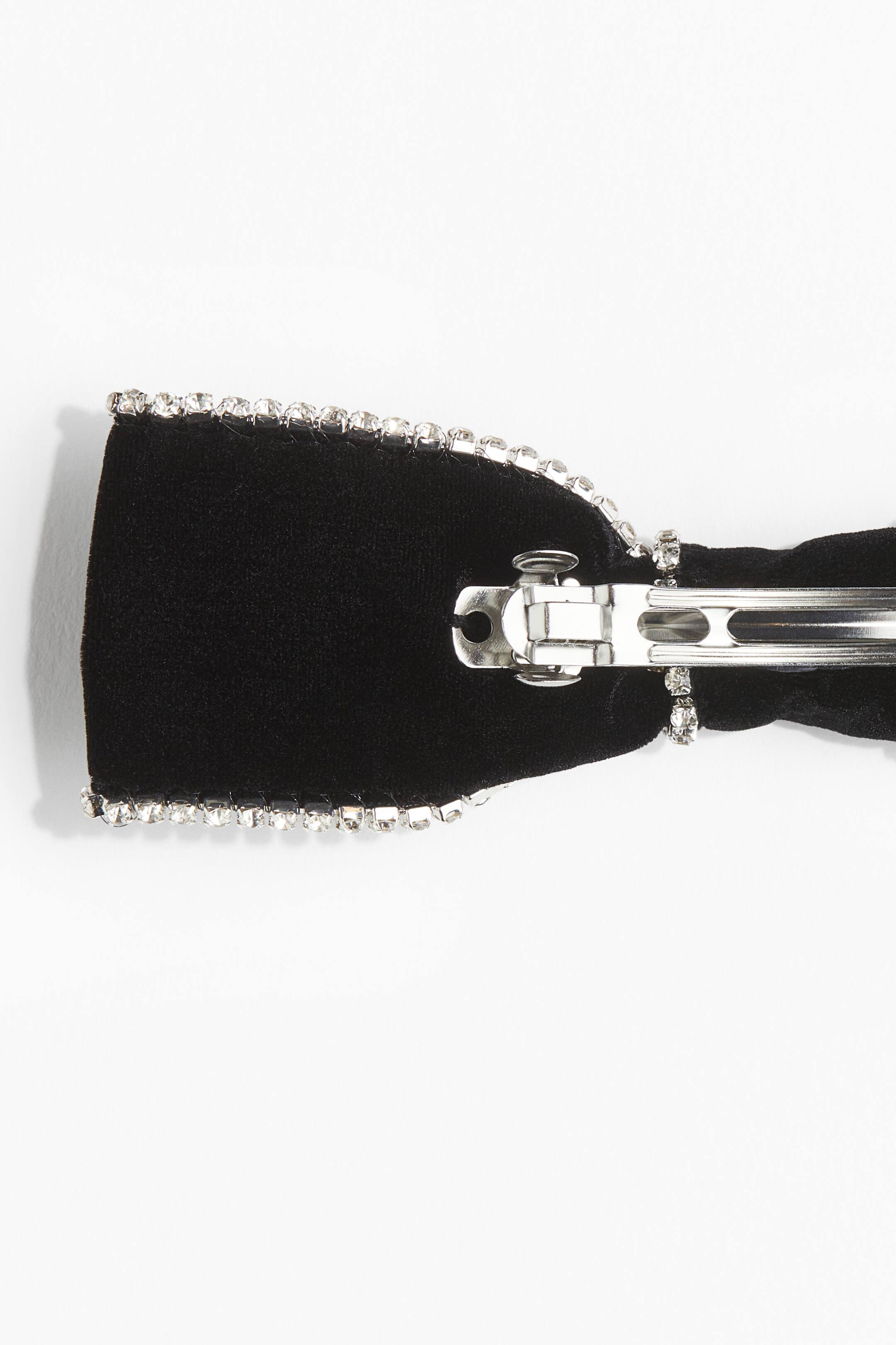 Rhinestone-embellished bow hair clip | H&M (US + CA)