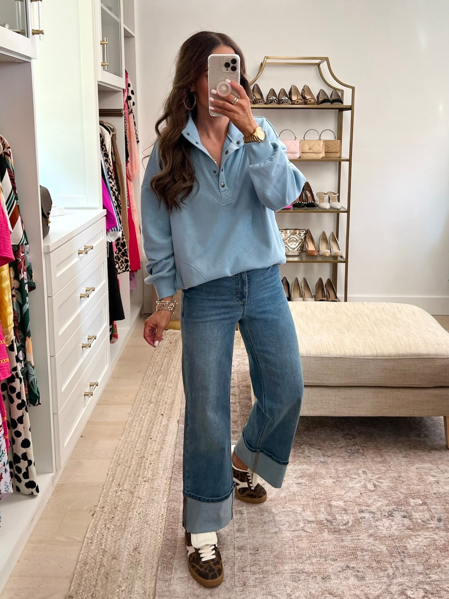 Love this new pullover! Sized up to a large for a oversized fit 