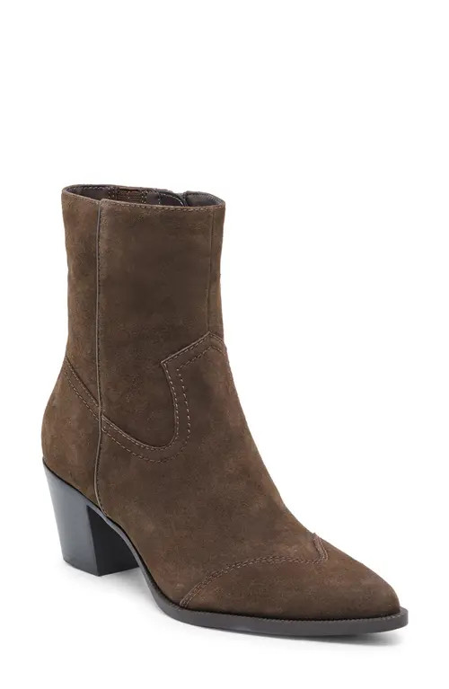 Dolce Vita Salma Bootie in Espresso Suede at Nordstrom, Size 7.5 | Nordstrom