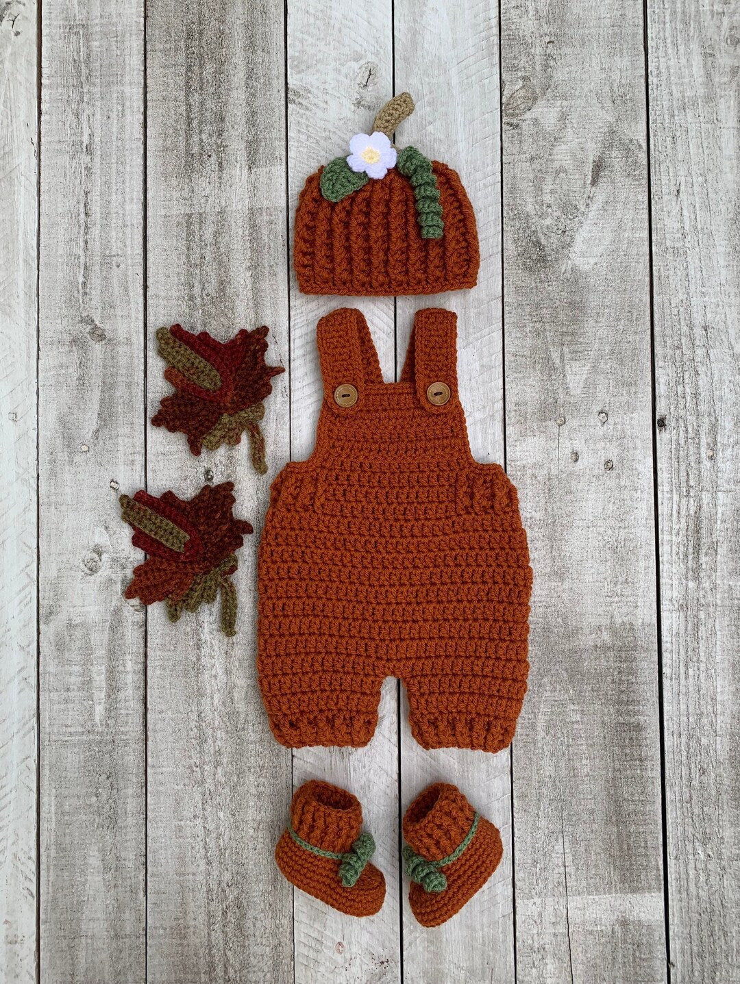 Newborn Baby Pumpkin Outfit. Pumpkin Photo Prop. Halloween Pumpkin Costume. Crochet Hat, Overalls... | Etsy (US)