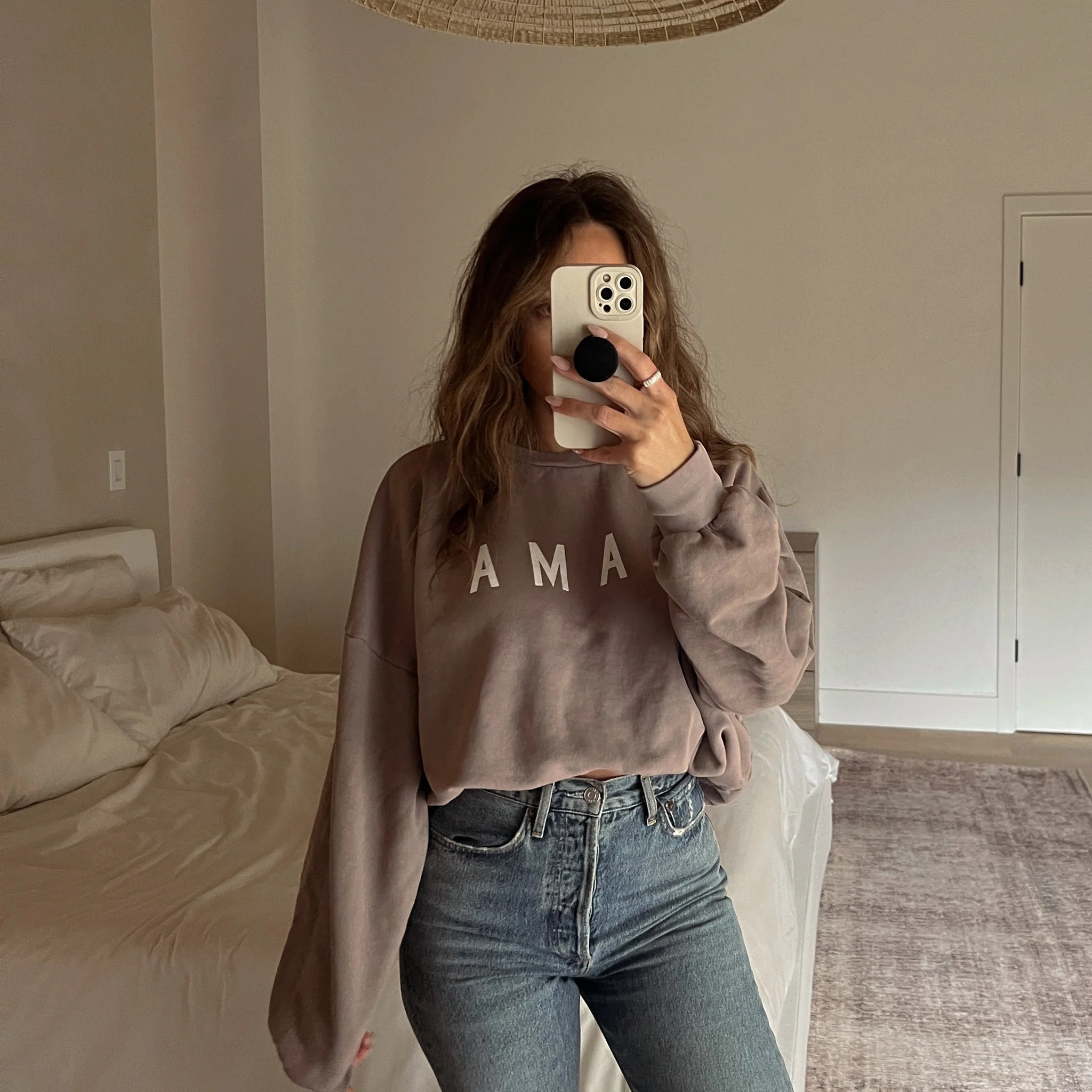 Womens Rosewood "Mama" Bubble Sweatshirt | Ford and Wyatt