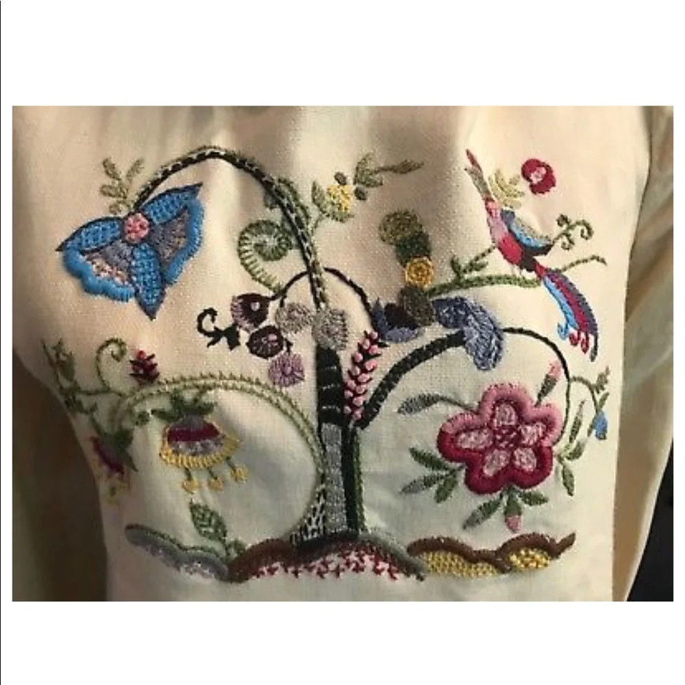 MARNI Floral Embroidered Coat Jacket, Size 8 | Poshmark