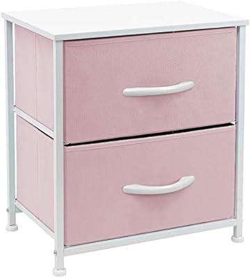 Sorbus Nightstand with 2 Drawers - Bedside Furniture & Accent End Table Chest for Home, Bedroom A... | Amazon (US)