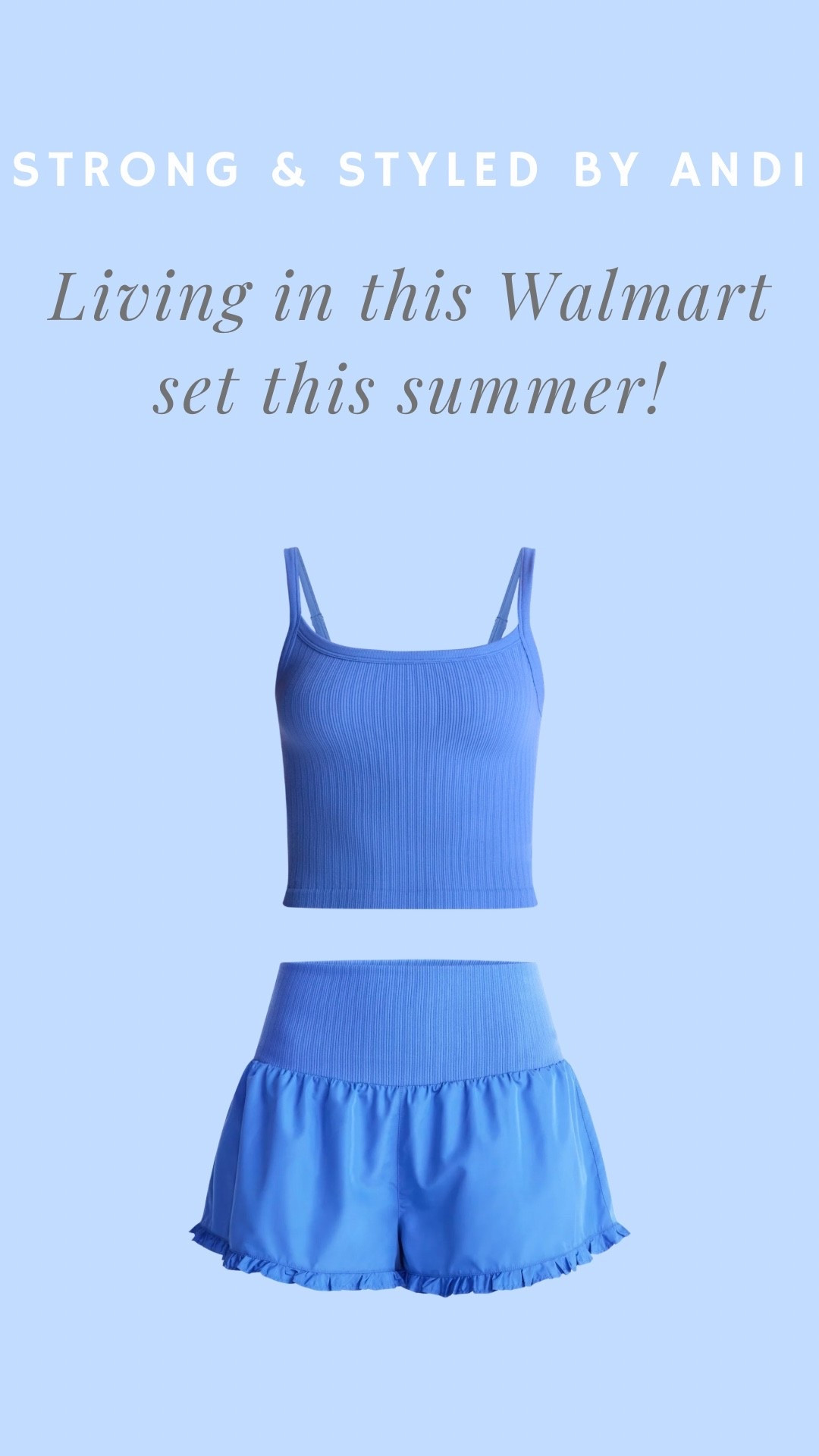 This Walmart set is too cute and affordable to pass up!!! Nothing better than a cool tank and flowy shorts on a hot day!!

#LTKdayinmylife #LTKfitnessgoals #LTKActive
