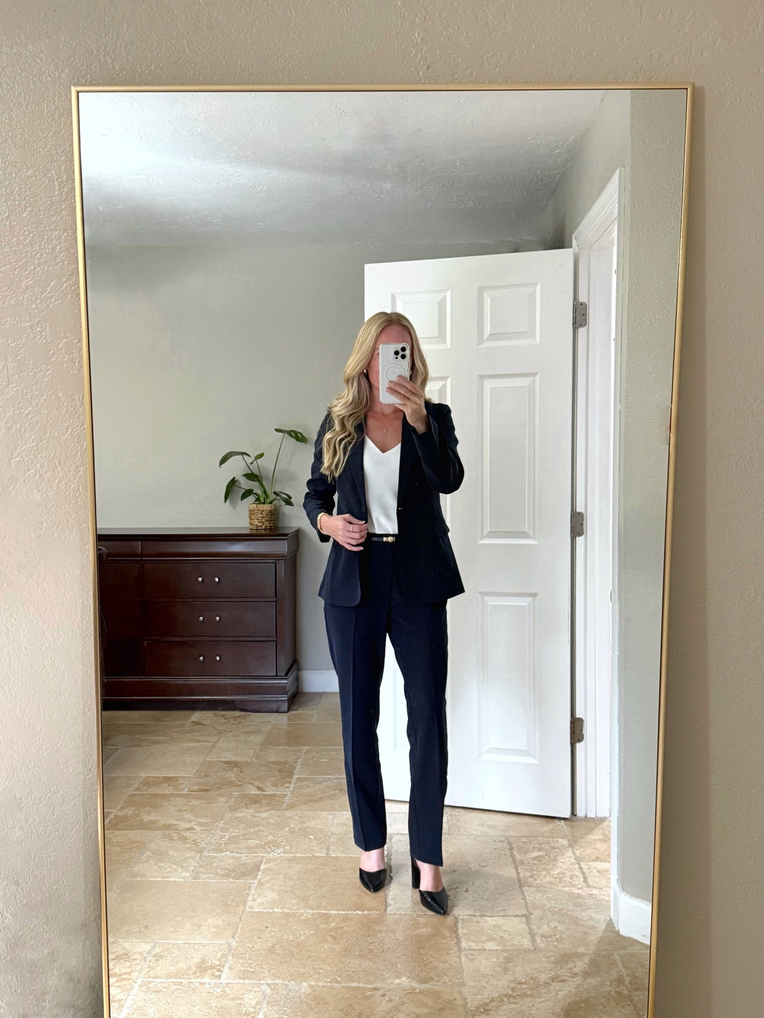 Obsessed with this navy blue pant suit!! Wearing a small  Under $70, great quality and lots of color options. A closet staple, especially if you work in an office. 

Women’s office looks, office looks for women’s, women’s pant suit, business attire for women, office looks 

#LTKFindsUnder100 #LTKWorkwear #LTKShoeCrush