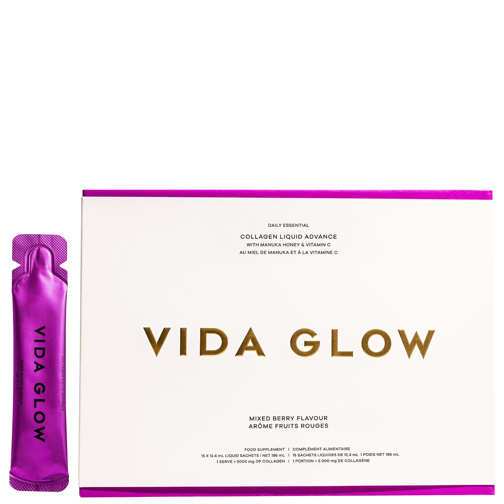 Vida Glow Collagen Liquid Advance Supplement 186g | Cult Beauty