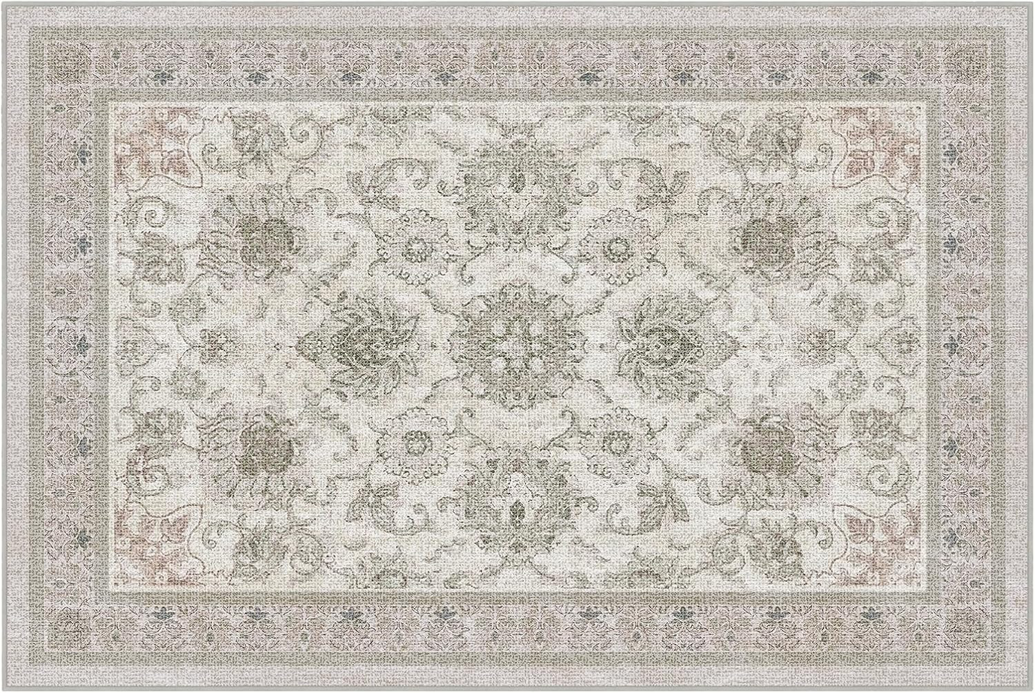 Phantoscope Vintage Collection Area Rug 6'x9' - Large Living Room Rug - Washable Rug Boho Rugs No... | Amazon (US)