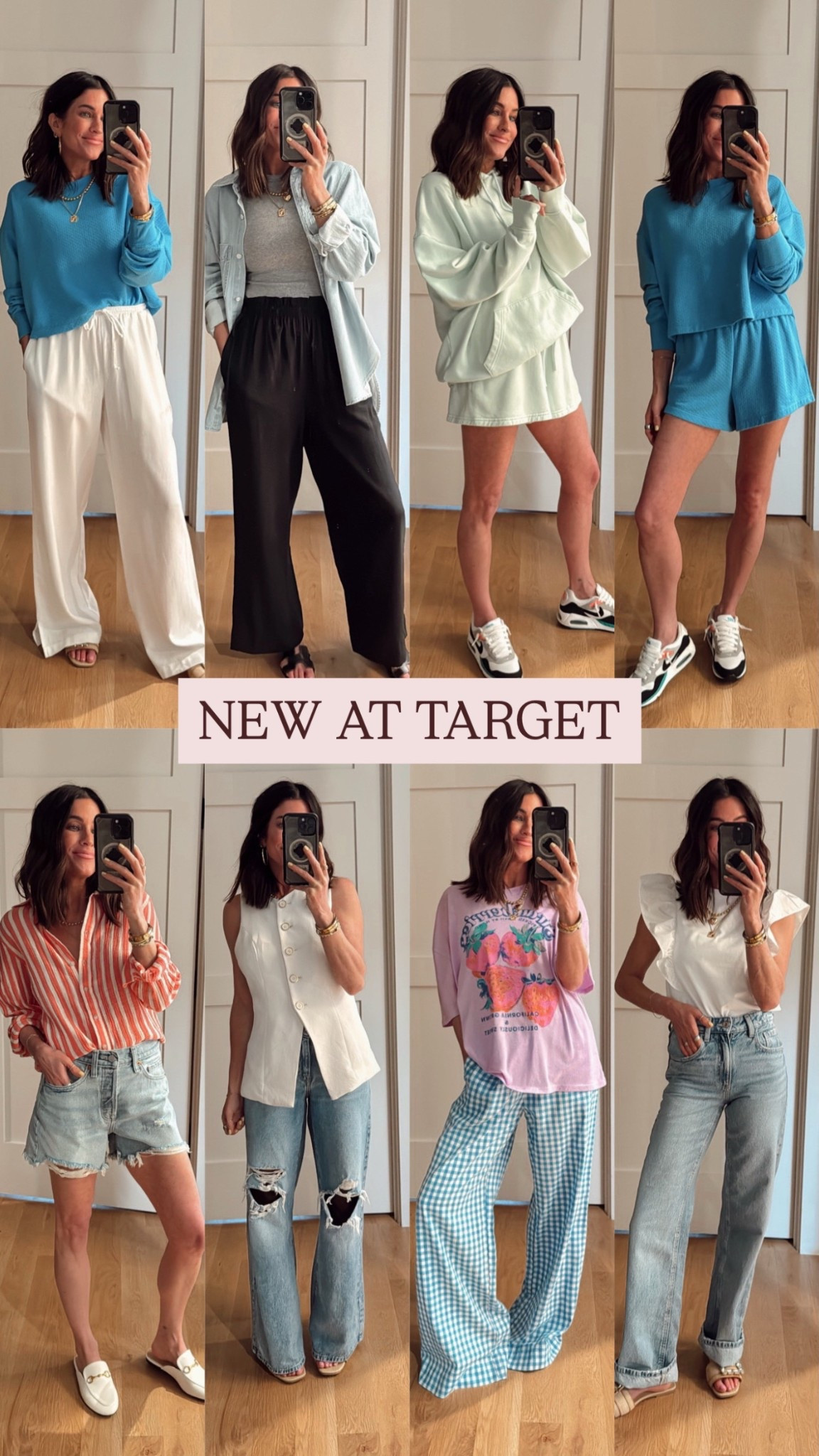 Target new arrivals that are SO perfect for spring! 🤩👏🏼 
Sizing: 
✔️Wearing size small in the blue sweatshirt, green hoodie, striped button down top
✔️Wearing size Medium in the graphic tee 
and in the chambray top 
✔️Wearing size xs in the ruffled top, button down tank, and grey tank
✔️Wearing xs in all the bottoms  

#LTKSeasonal #LTKStyleTip #LTKFindsUnder50
