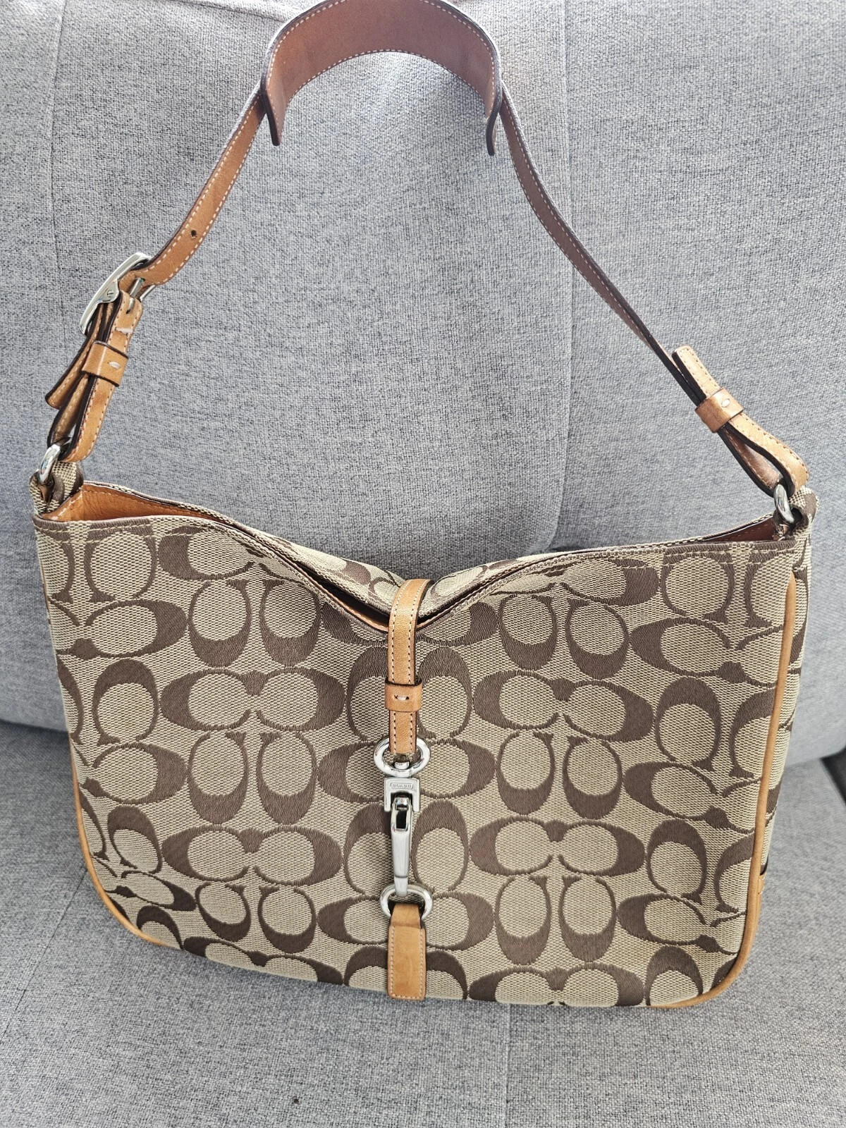 Coach Hampton Hobo Tan/Beige/Brown Bag Purse. | eBay US