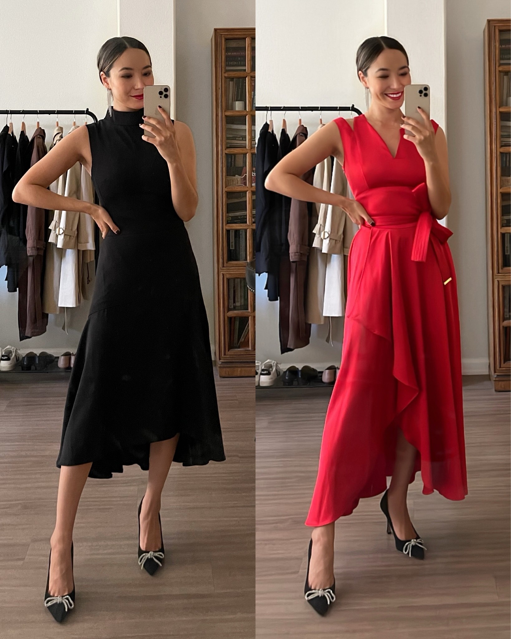 karen millen black and red dress Karen millen vintage red