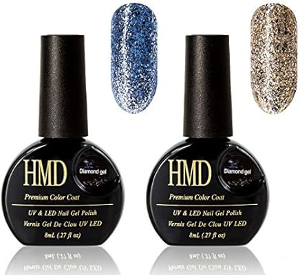 Canada HMD Soak Off UV LED Diamond Gel Nail Polish super brilliant, value set (04 + 06) | Amazon (CA)