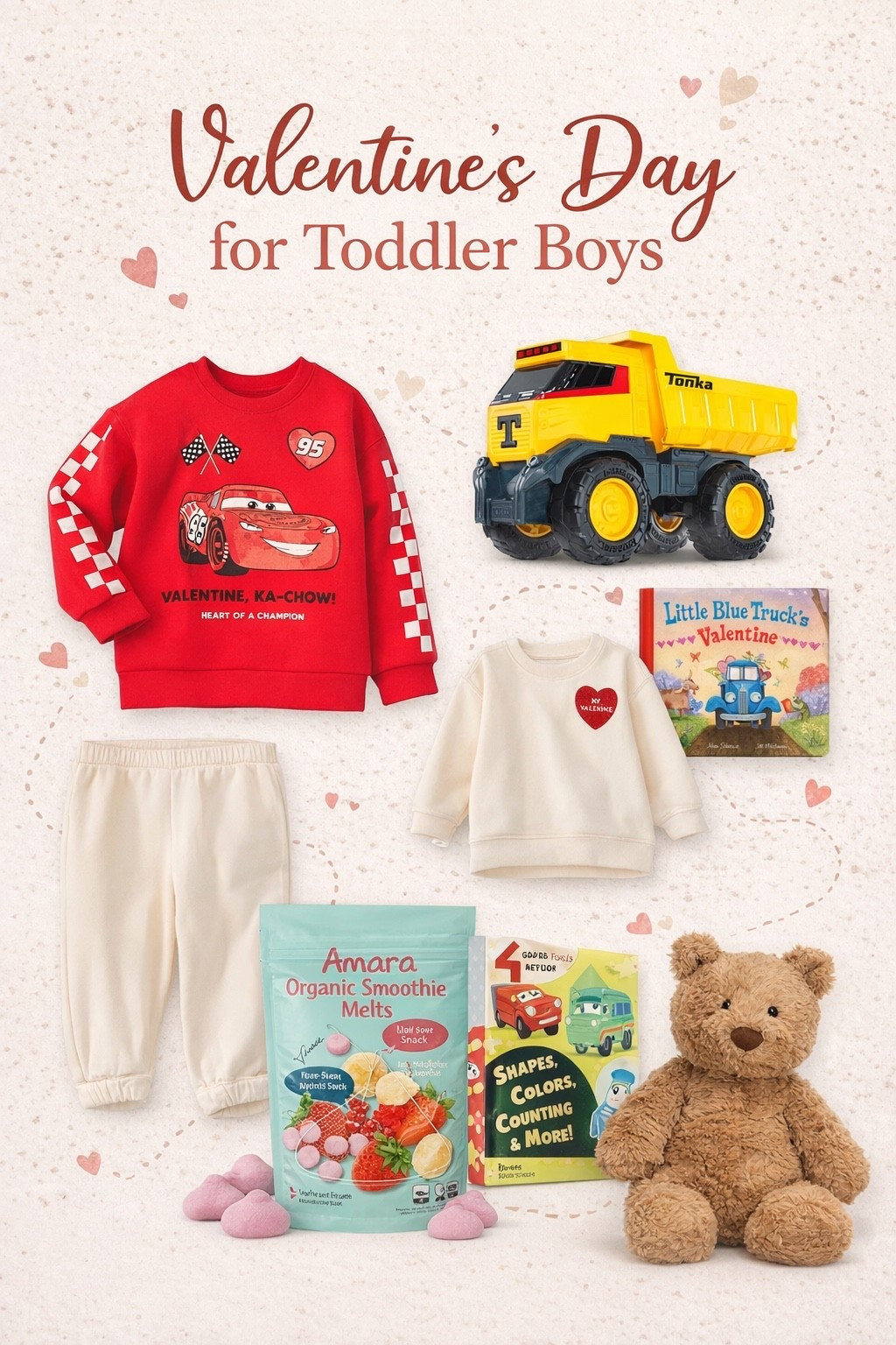 our toddler Valentine’s Day basket this year 🩷🤍