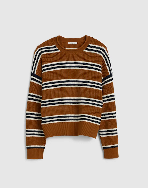 The Arden Crewneck Sweater in 100% Cotton | Madewell