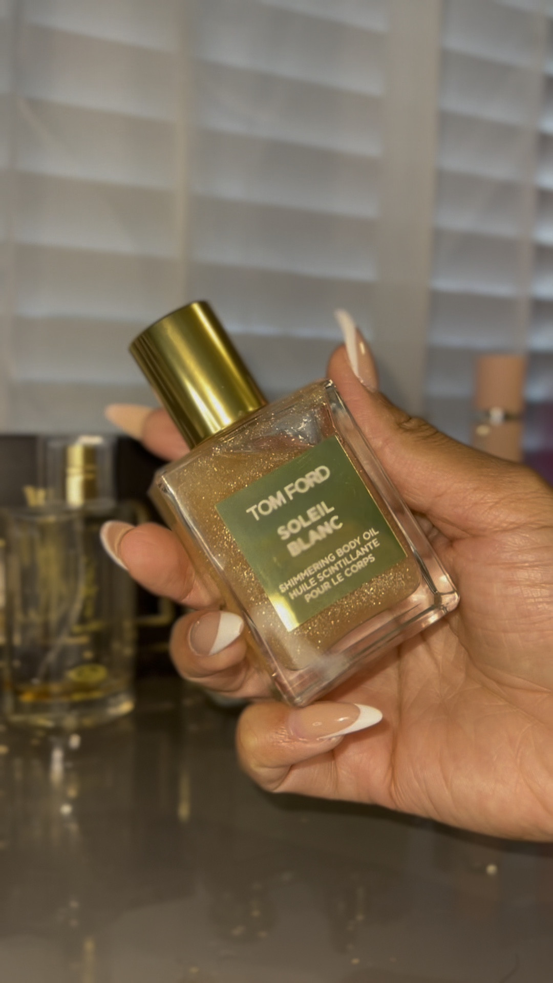 Sparkling and shining ✨ Tom Ford’s Soleil Blanc Shimmering Body Oil is luxury in a bottle. This lightweight, silky oil leaves your skin glowing with a sun-kissed radiance and a touch of sensual shimmer. Perfect for those golden hour moments. 🌞 #TomFordBeauty #SoleilBlanc #LuxuryGlow #ShimmeringBodyOil #LTKBeauty

#LTKStyleTip #LTKBeauty